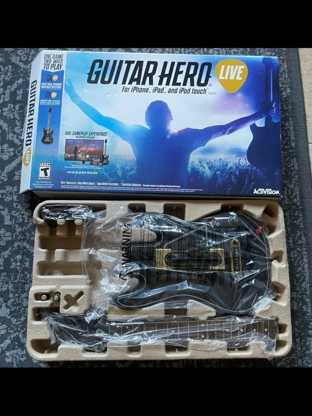 Activision Guitar Hero Live Wireless Guitar Controller - Black Without BOX